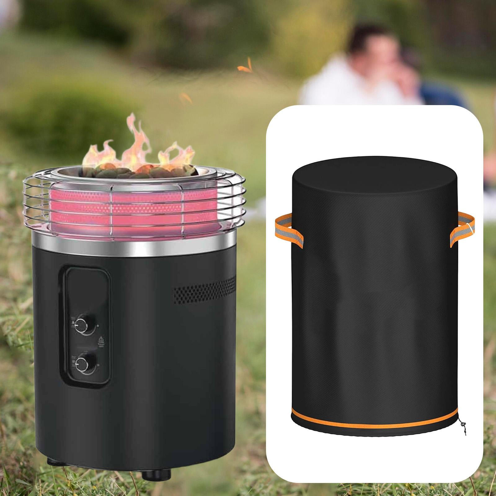 

Fire Cover Protection Guard Windproof with Carry Handles Patio Heater Outdoor Column for