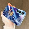 Blue Purple Golden Rose Phone Case S26 Ultra Case S25 Ultra Case Glass for Samsung Galaxy S26 S25 S24 S23 S22 FE,Ultra,Plus