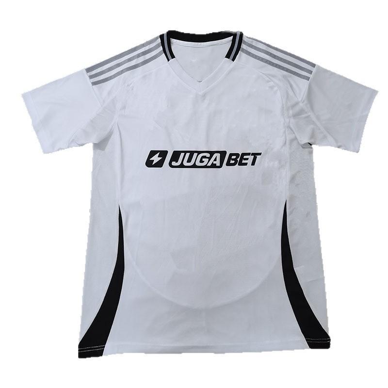 גופיית כדורגל קצרה לגברים, ערכה ביתית Colo-Colo 2025-2026, גרסת אוהדים, סיבי במבוק, ביגוד ספורט פונקציונלי