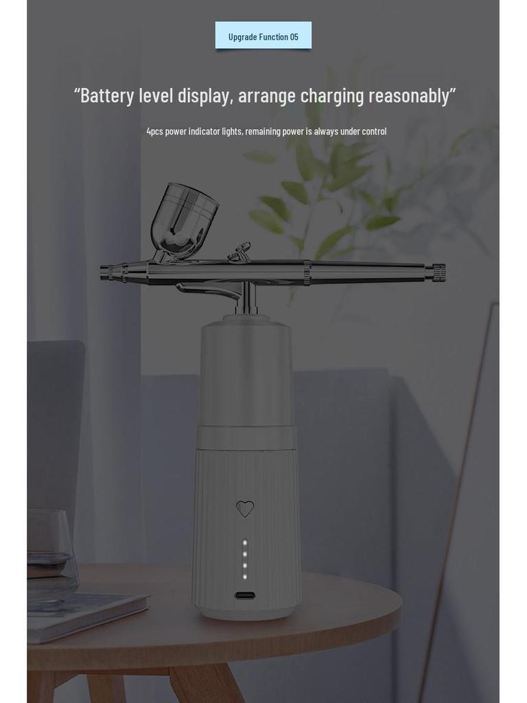 Handheld High-Pressure Oxygen Injector Spray: Facial Cleanser, Moisturizer & Humidifier Beauty Device (English Version)