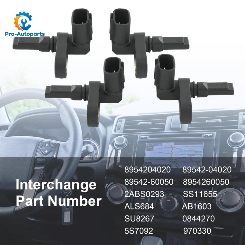 ABS Front Rear Left/Right Wheel Speed Sensor For Toyota 4runner Land Cruiser 89542-60050 89543-60050 89543-04020 89542-04020