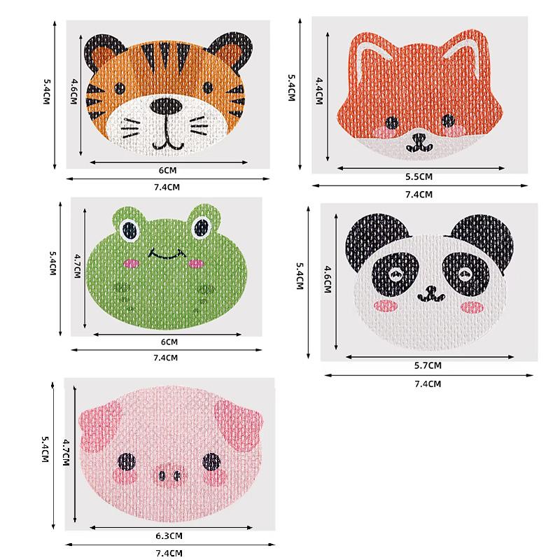 30PCS Correction Lip Nose Breathing Improving Patch For Children Cartoon Night Sleep Mouting Patch Mouth Correction Sticker Tape