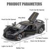 1:24 Bugatti Lavoiturenoire Modello Auto Sportiva in Lega Diecasts & Veicoli Giocattolo Modello Auto in Metallo Suono e Luce di Simulazione Regalo