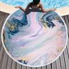 Big Round Beach Towel Colorful Quicksand Print Shower Bath Towels Creative Funny Abstract Beach Blanket Cover  New