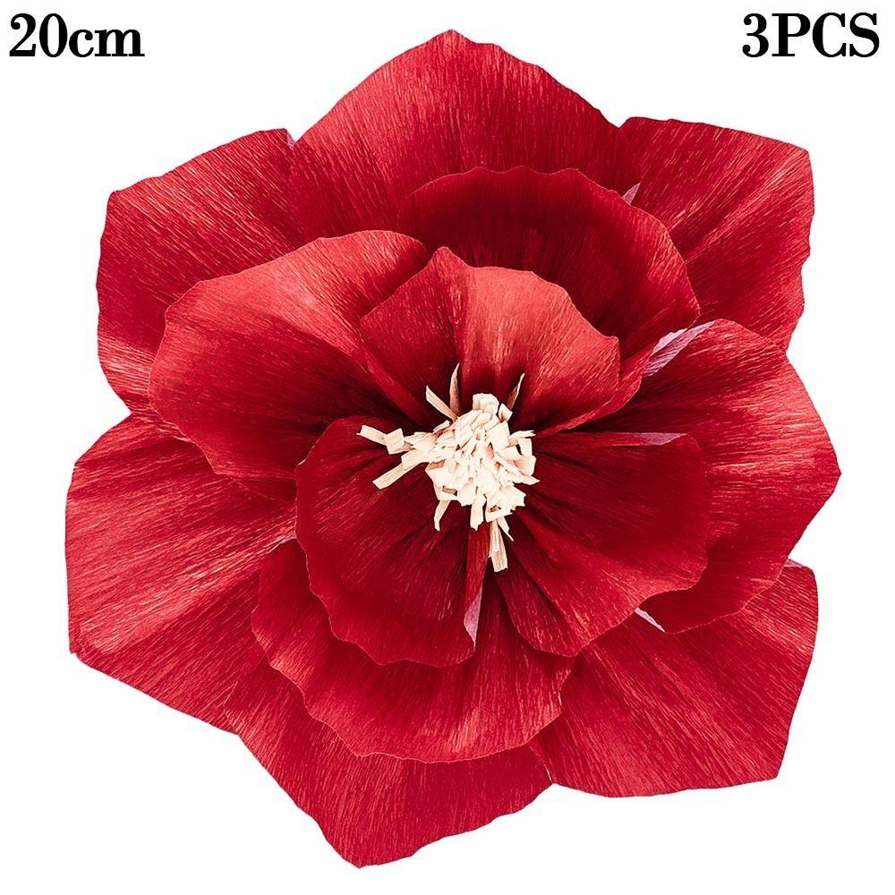 Birthday Party Wall Kindergarten Flower Three-Dimensional Flower Crepe Paper Flower DIY Background
