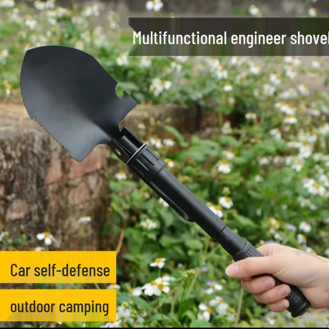 

Multifunctional Military Folding Shovel for Camping, Fishing, Self-Defense, and Outdoor Use.