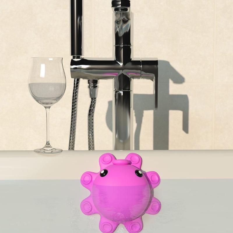 Tappo di scarico di troppopieno per vasca da bagno in silicone a forma di pipistrello per vasche più profonde Bagno Spa
