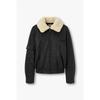 Collar Accent Synthetic Leather Jumper 9164461881