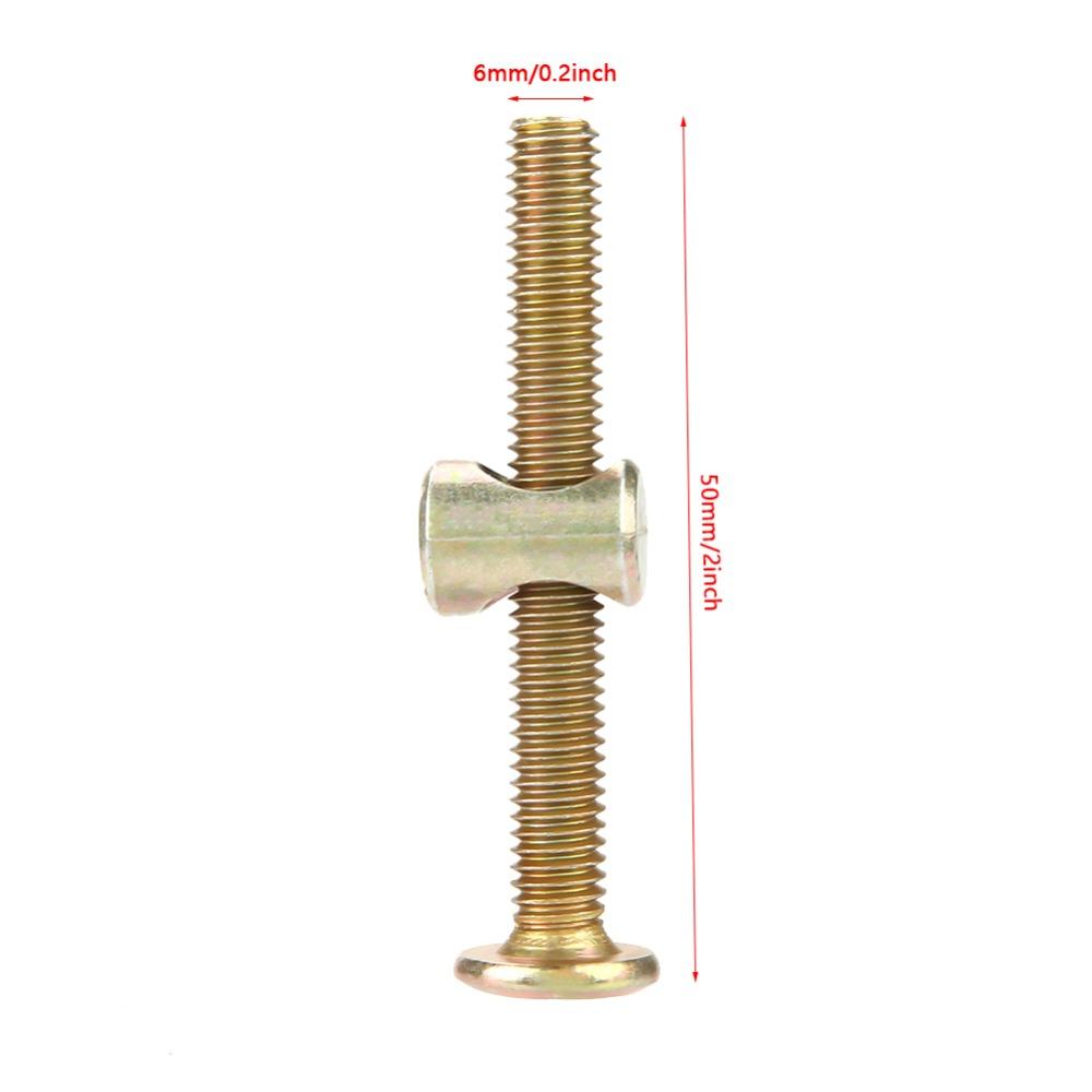 10set Hex Head Barrel Nuts Flat Round Head Furniture Hardware Kit Hex Socket Screws For Chairs
