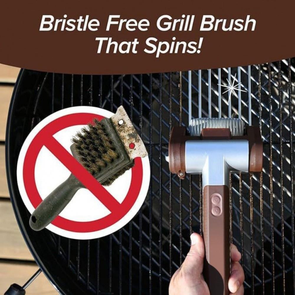 Met LED-licht Rolgrill Reiniger Borstel Roestvrij Staal BBQ Reinigingsborstel Buiten Koken