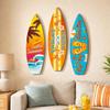 Retro Surfboard Wall Hanging Summer Beach Themed Surfboard Ornaments  Summer Home