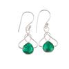 Chrome Diopside Gemstone 925 Sterling Silver Jewelry Handcrafted Earrings 1.50" EE-2-7