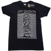 Joy Division Unknown Pleasures Biały Na Czarnym T-Shirt Czarny Nowy Unisex T-Shirt