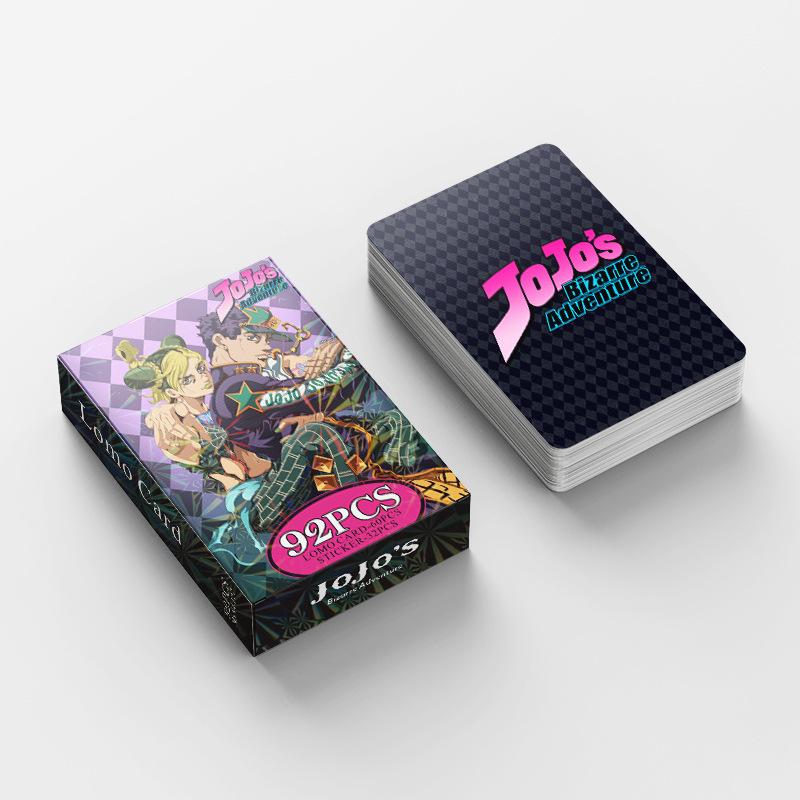 92 STÜCK Anime JoJo Lomo Karte beidseitig HD Farbdruck Bildersammlung Karte Geschenke