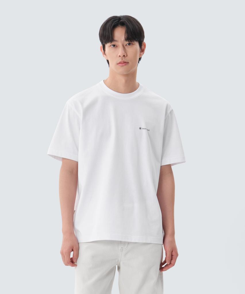 SNOWPEAK APPAREL Aerocool Small Logo Short Sleeve T-Shirt (S25Mufts76) White