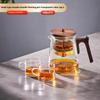 GIANXI Chinese Kung Fu Lift-style Tea Pot Flowing Cup 840ML Glass Teapot Home Personal Tea Separation One Click Filter Tea Set