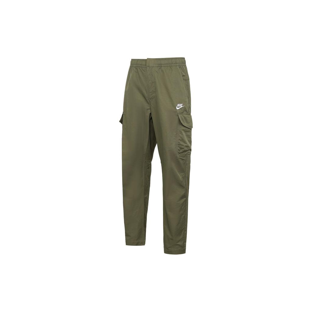Nike Sportswear Utility Plain Weave Lining-Free Straight-Leg Casual Pants Men Bottoms Green DD5208-222
