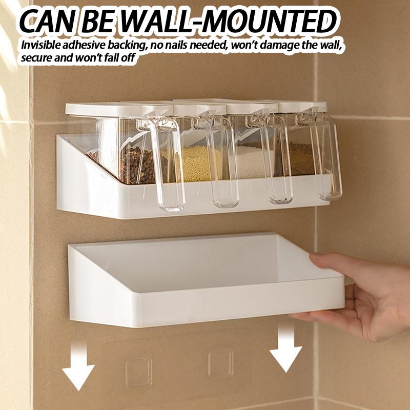 5-Hook Wall Mounted Hooks No Punching Bathroom Multi-Purpose Hooks Kitchen Rack Storage Rack
