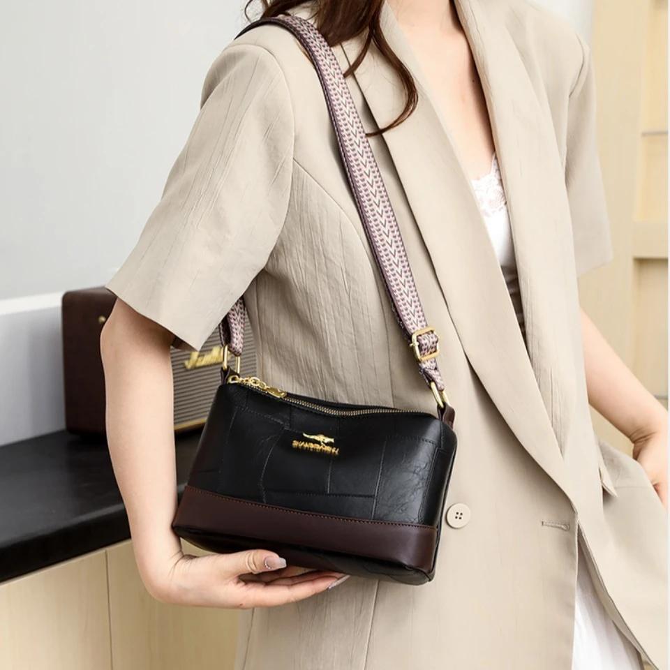 Luxe merk dames messenger bag zacht leer designer mode dames schoudertas crossbody