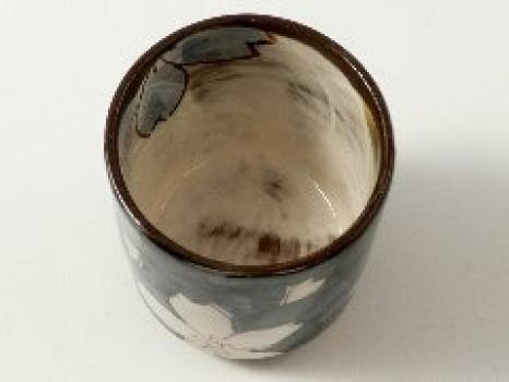 Arita Ware Kikusho Kiln Oribe Nozakura Group Teacup 20805 (couple Teacup)