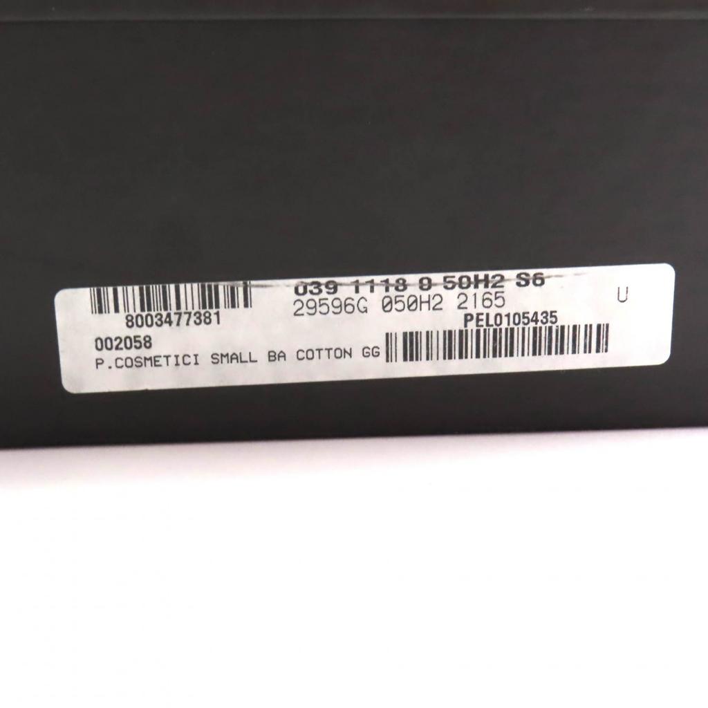 Pristine GUCCI Cosmetics Pouch Using Leather Brown GG Canvas Women 002058 Used