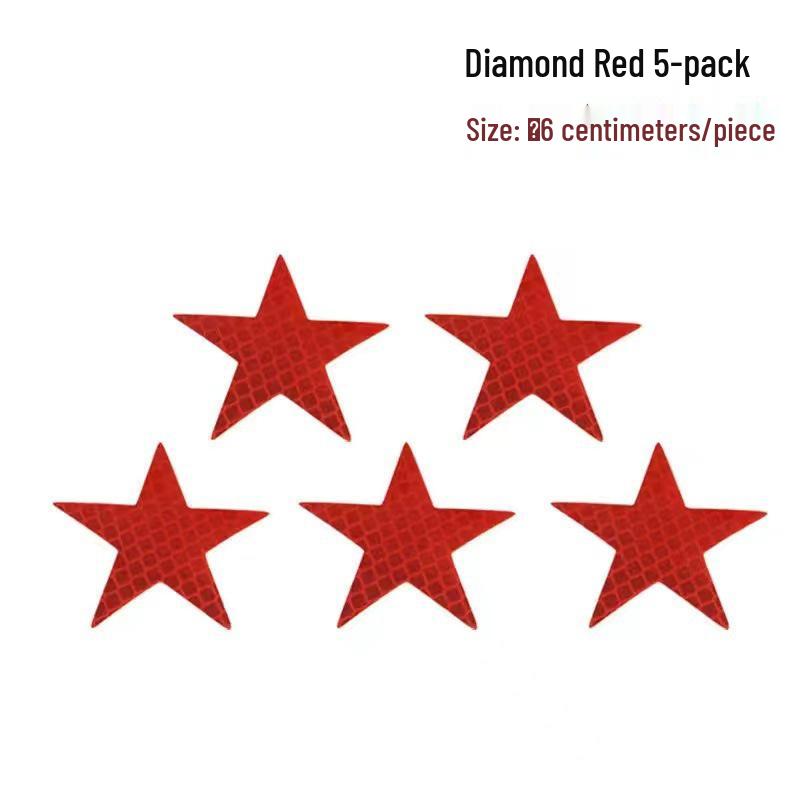 Pentagon Reflective Warning Sticker for Cars & Motorcycles - Creative & Personalized Decoration