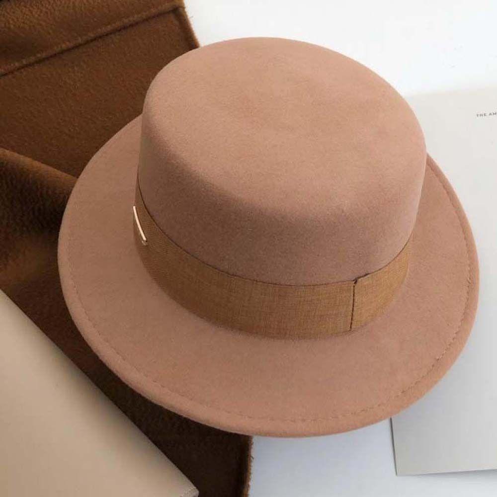 Versatile British Top Hat Vintage Looking Woolen Formal Hat Elegant Woolen Jazz Cap  Fashion Show