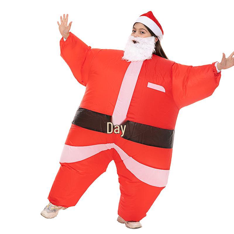 Halloween Santa Claus Snowman Reindeer Inflatable Costume - Christmas Tree Gingerbread Man Outfit
