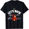 Lets Rock Electric Guitar Music Lover Band Guitarist Retro Women Men TShirt Summer Oversized Tshirt Fashion Causal T Shirt Tee