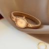 GEDI Elegant Watches for Woman Minimalist Light Blue Small Dial Quartz Ladies Watch Elastic Strap Silver Clock Girlfriend Gift