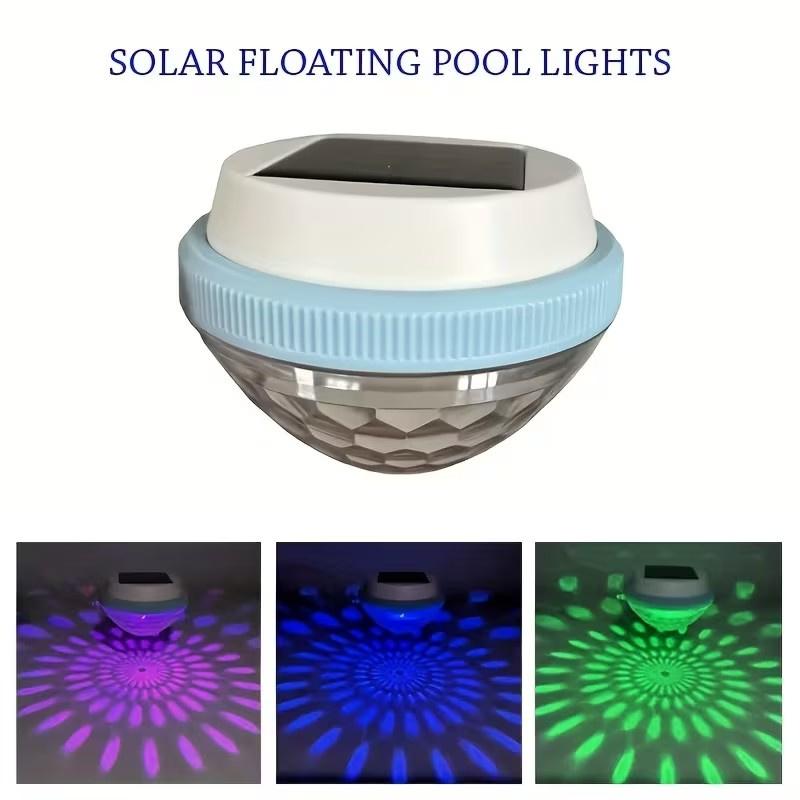 LED Solar Schwimmende Lichter Heißwasserquellen Lichter Pool Lichter Pool Landschafts Lichter Farbwechselnde Pool Lichter Dekorationslichter Umgebungslicht