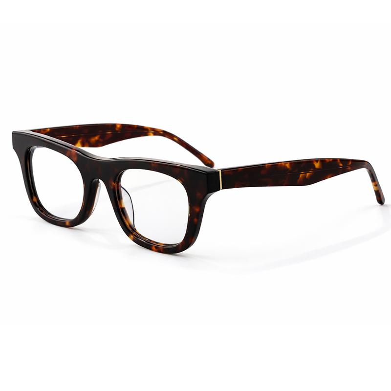 New Fashion Handmade Acetate Glasses Frame Women High End Optical Myopia Reading Glasses Men Anti Blue Light  Eyeglass