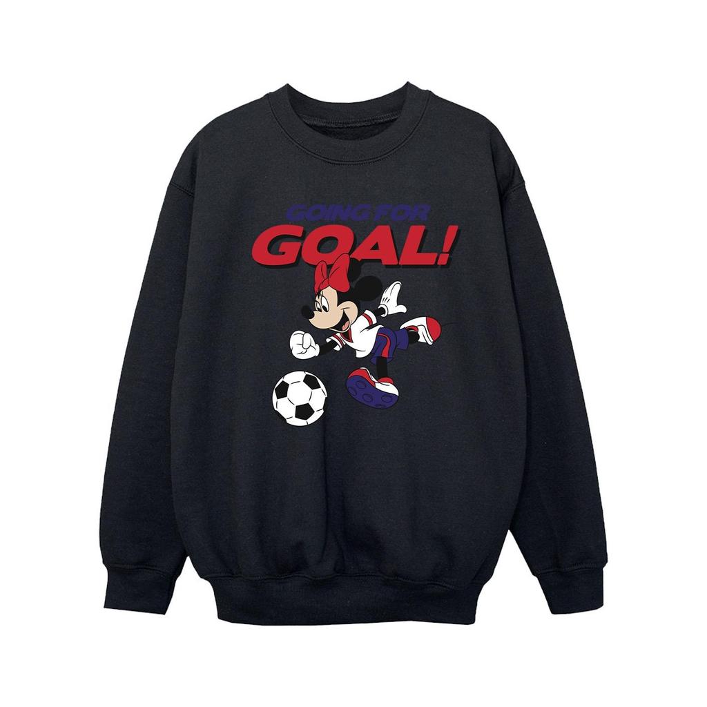 Disney Girls Minnie Mouse Going For Goal Sweatshirt
