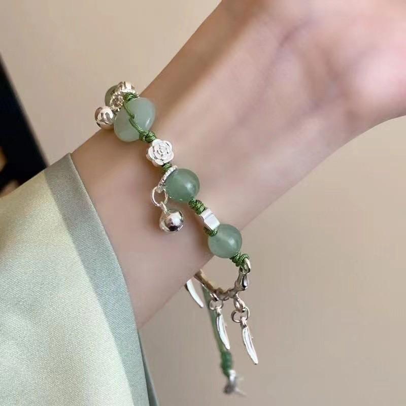 Geometric Alloy Chic Womens Bracelet With Bamboo And Butterfly 2024 Design