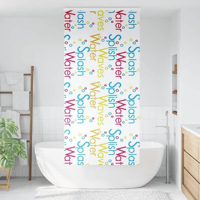 VidaXL Roller Blind for Shower with Cassette Fabric Width 96 Cm, Shower Blind, Roller Blind Shower Curtain, 4015034