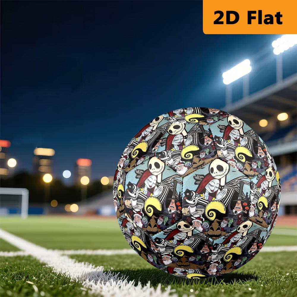 Nightmare Before Christmas Character Print Football Suitable For Both Training And Competition Wearresistant And Slipresistant