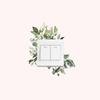 Painted Green Plant Leaf Switch Stickers for Bedroom Living Room Entrance Hall and Home Beautification Wall Stickers