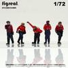 figreal 1/72 U.S. NAVY (1) RD5 5-Piece Pre-painted Figure Deck Worker U.S. Navy Flight Deck Crew Rainbow Gang Red
