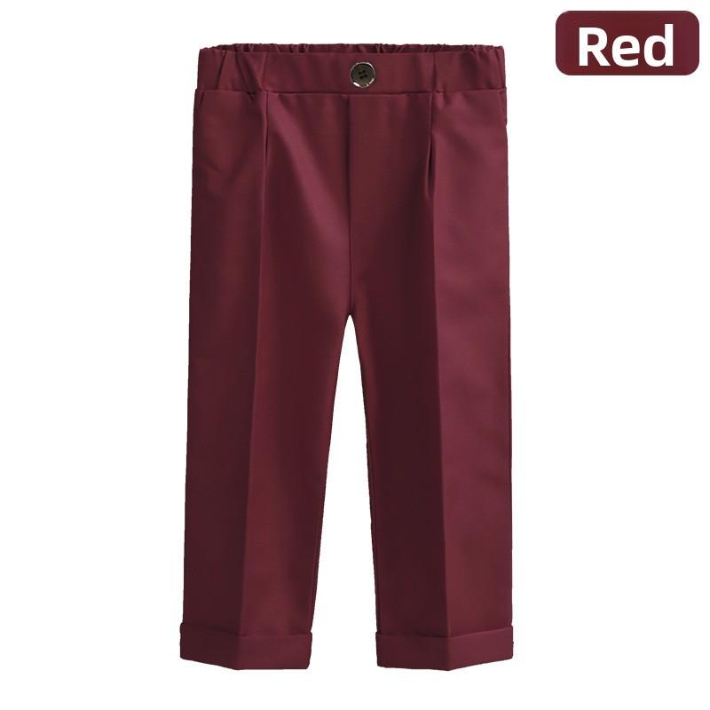 

Детские брюки Мальчиковые однотонные костюмные брюки для младших и учеников начальной школы Школьные брюки Наряд для выступлений Весна и осень Длинные брюки 150