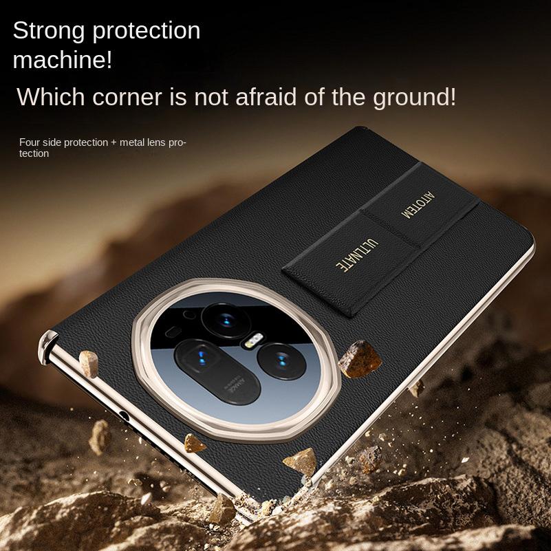 Napapi Double-Sided Protective Wrist Strap Case For Honor Magic V5 magic V3 V2 Electroplated Frame Slim Protect Cover