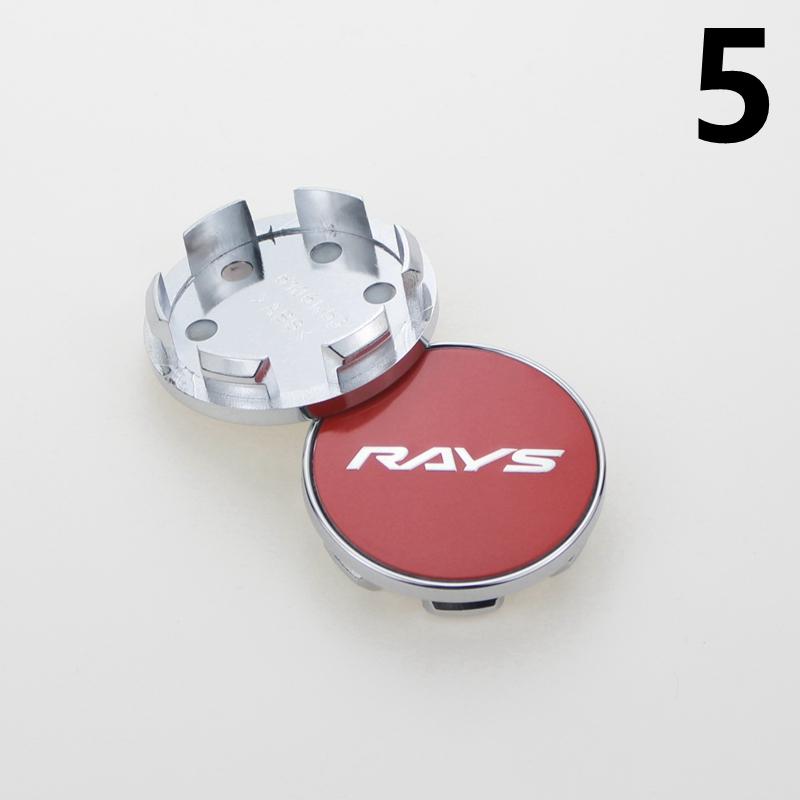 SET OF 4 RAYS VOLK Center Cap for Wheels 53mm OD & 48mm ID Dust Proof Hood Cover Plastic Base Wheel Hub Cap