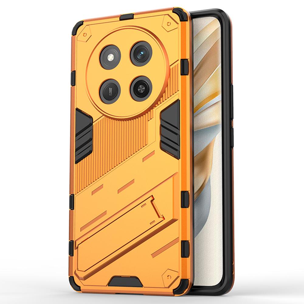 

For Honor Magic7 Lite 5G/X9c 5G/X60 Pro 5G Case PC+TPU Shockproof Phone Cover with Kickstand Orange