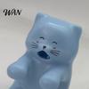 Hot Drink Cooler Cup Edge Clip-on Mini Fan Cartoon Animal Cooling Rechargeable Cat Bear Shaped Drinks Coffee Tea Meals Dishware Food