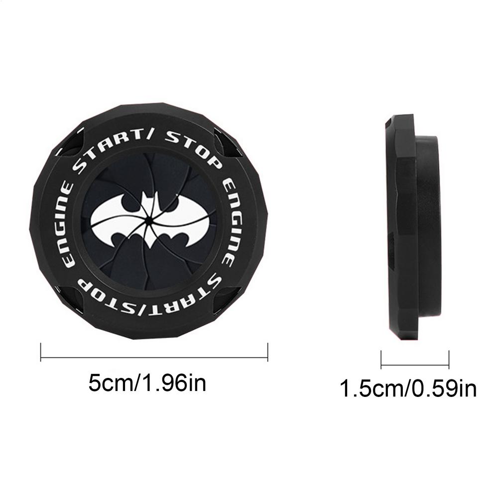 Push Start Button Cover Bat Design Start Stop Button Cover Protective Push Button Cover Universal Push Start Cover for Most Cars