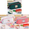 Cartoon Large Capacity Prism Grid Pen Case With Cute Dopamine Design For Students And Office Use