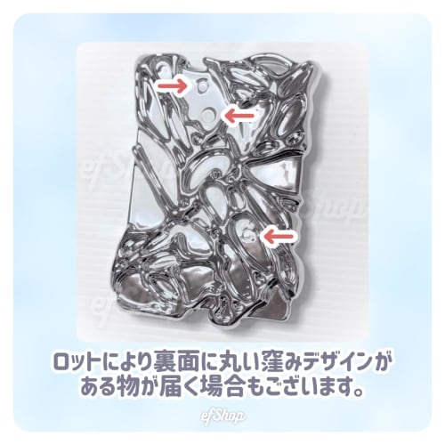 efShop Trading Card Case, B8 [Silver] Hard Case, Top Loader, Landmine Style, Angel Neighborhood, Mass-Produced, Oshikatsu, Oshi Color, Rabbit, Instax