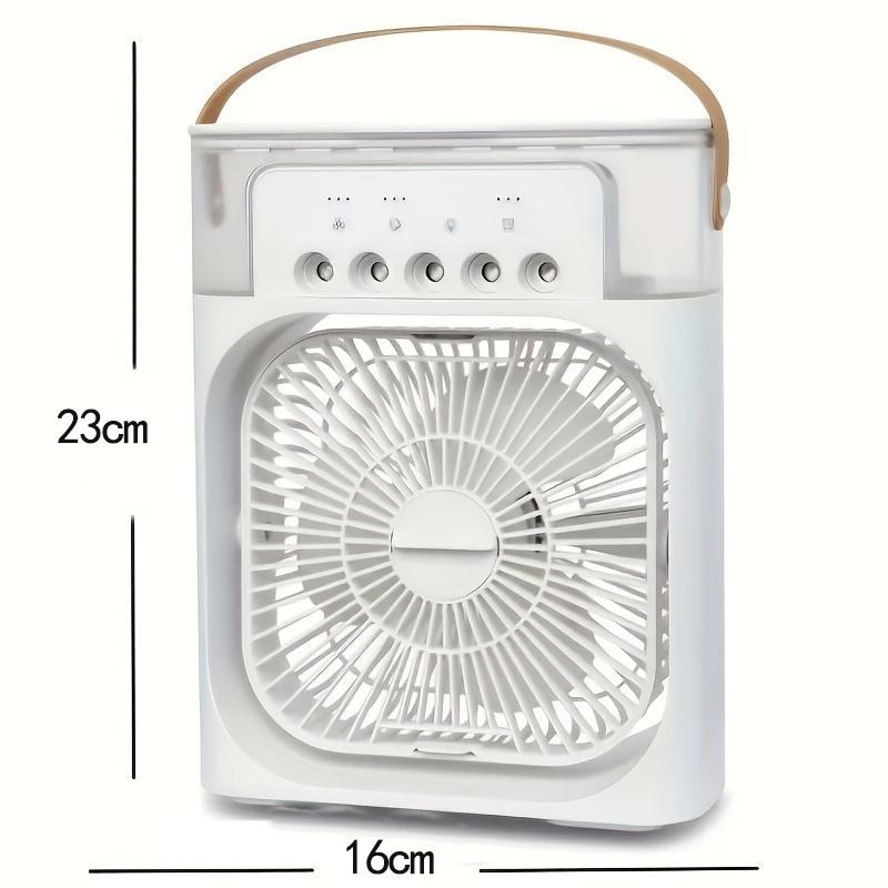 Ventilator portabil pentru aer condiționat Umidificator de uz casnic Mic de răcire a aerului Ventilator de hidrocooling Reglarea aerului portabil pentru birou 3 viteze