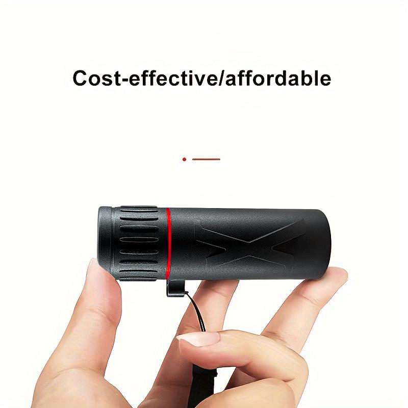 HD Portable Monocular Telescope with Night Vision and High Magnification for Outdoor and Phone Camera Use.