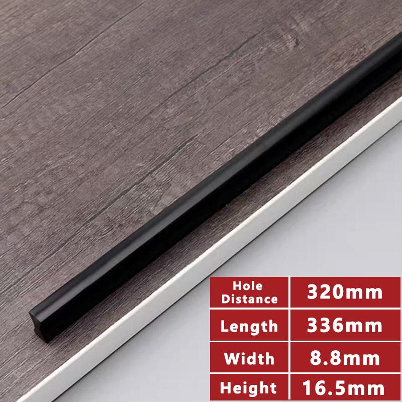 WV Kitchen Cabinet Handles and Pulls Black Silver Dressers Closet Furniture Door Handles Aluminum Drawer and Knobs Hardwares