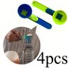 [Adjustable Spoon] 4pcs Adjustable Spoon,Egg White Scoop and Funnel - Leakproof,Suitable for Sports Drinks,Milk Powder,and Supplements-Durable Plastic